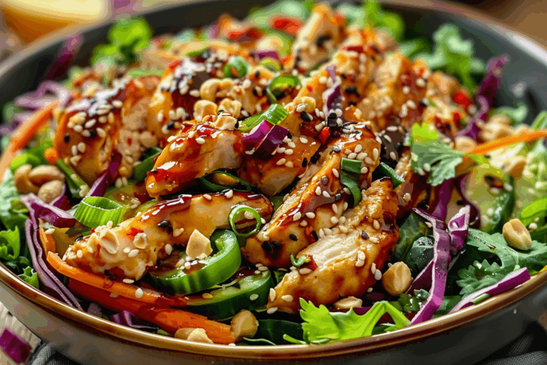 Crunchy Asian Sesame Chicken Salad