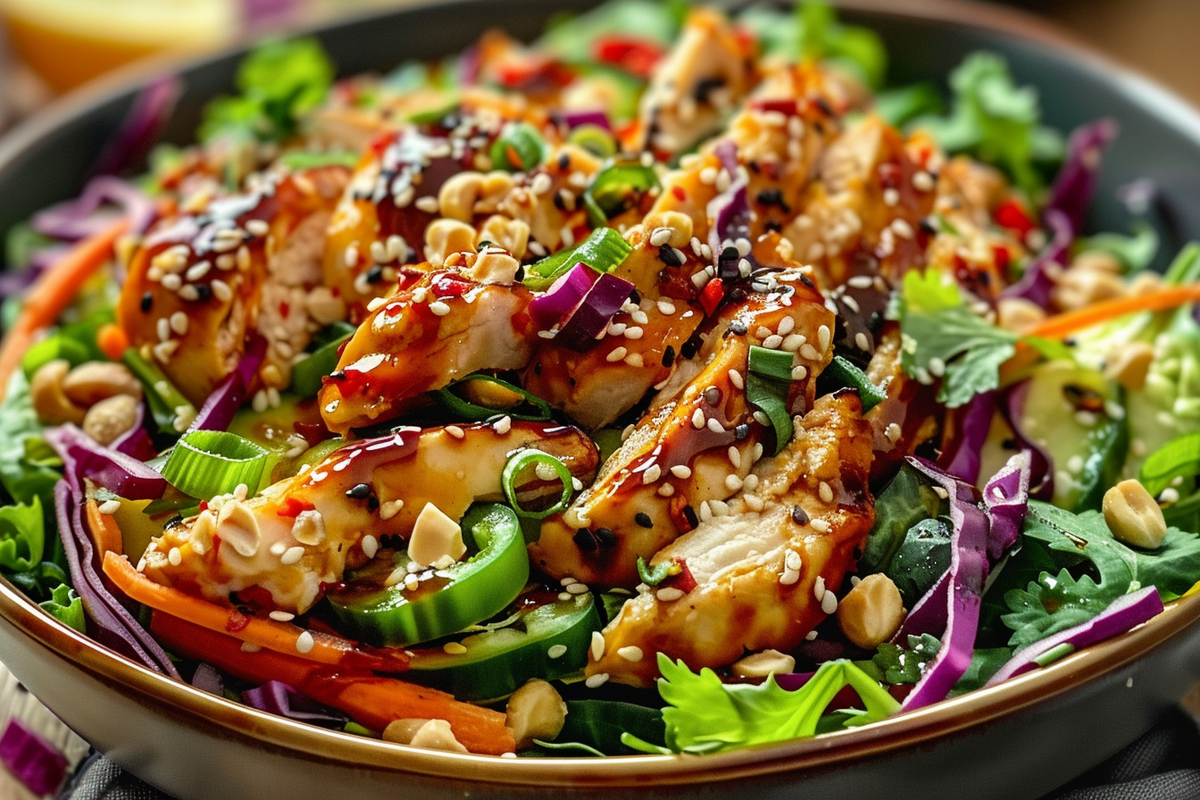 Crunchy Asian Sesame Chicken Salad