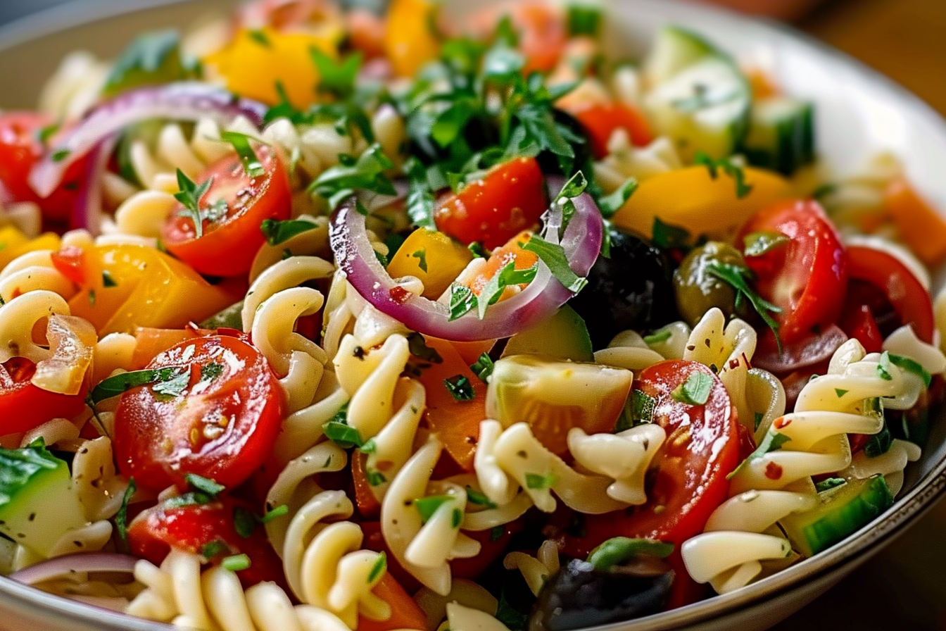 Pasta Salad with Homemade Dressing
