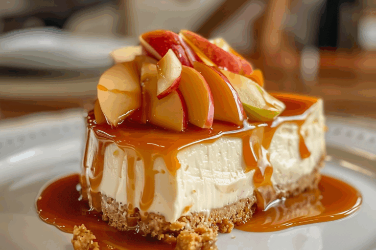 Gourmet Caramel Apple Cheesecake