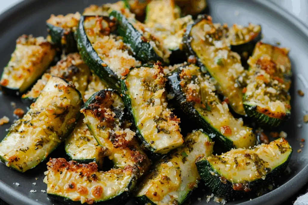 Air Fryer Zucchini with Parmesan