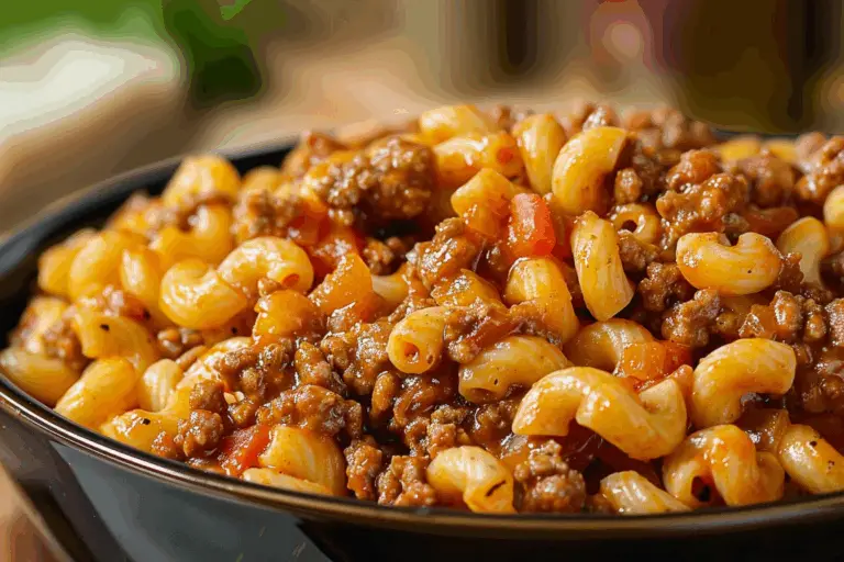 Ground Beef Macaroni Delight