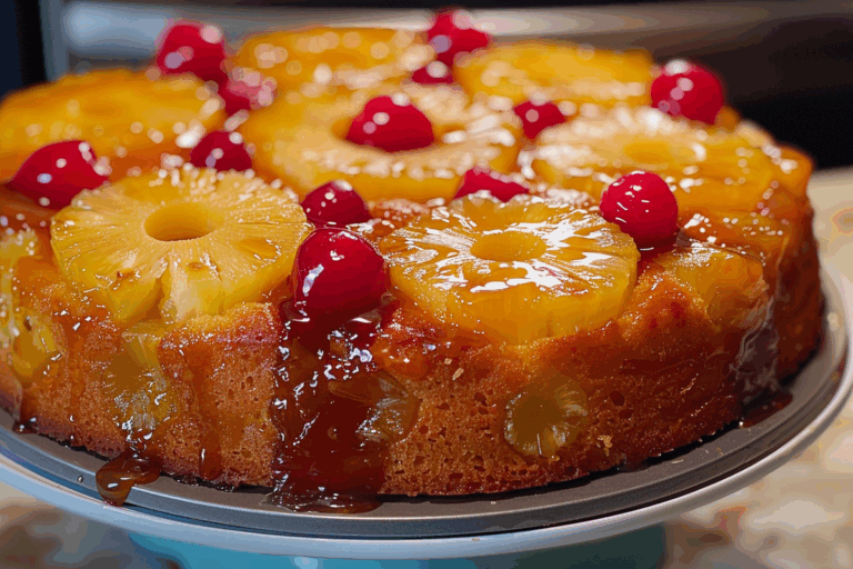 Pineapple Upside Down Pound Cake