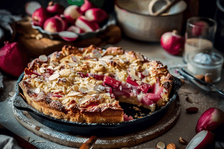 Rhubarb and Almond Rustic Dream