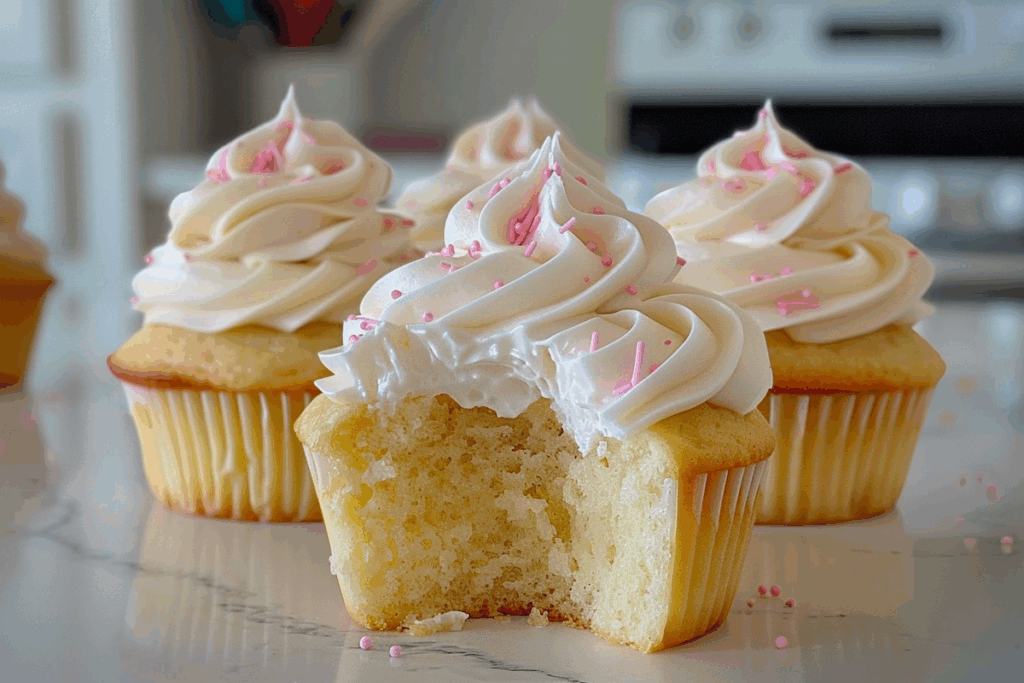 Copycat Magnolia Bakery Vanilla Cupcakes
