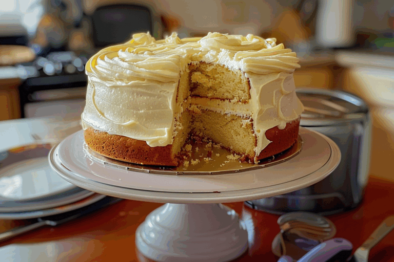 Buttermilk Cake with Buttercream Frosting