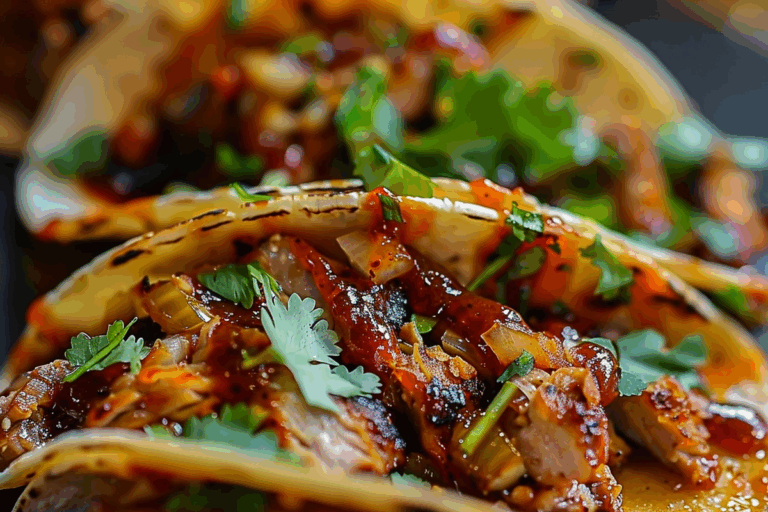 Honey BBQ Garlic Butter Tacos