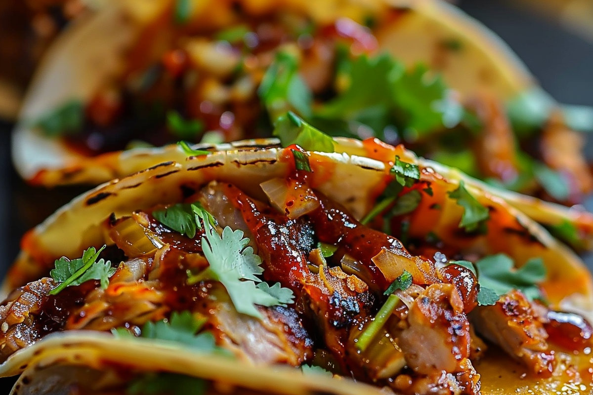 Honey BBQ Garlic Butter Tacos