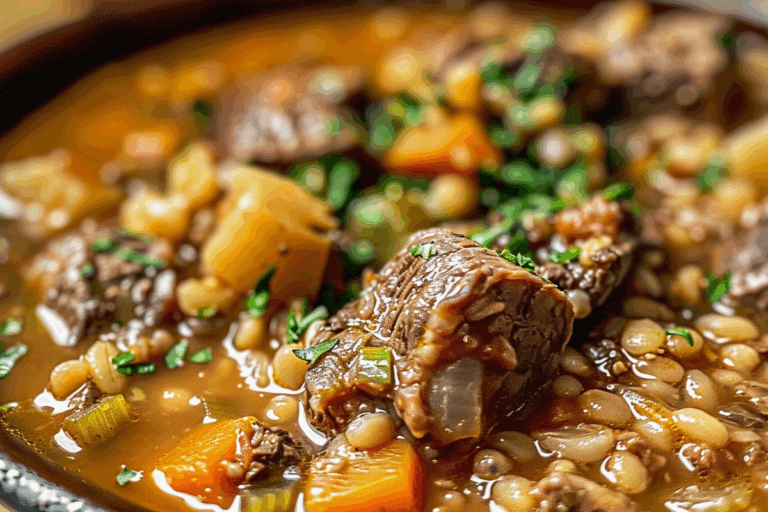 Rustic Beef & Barley Stew