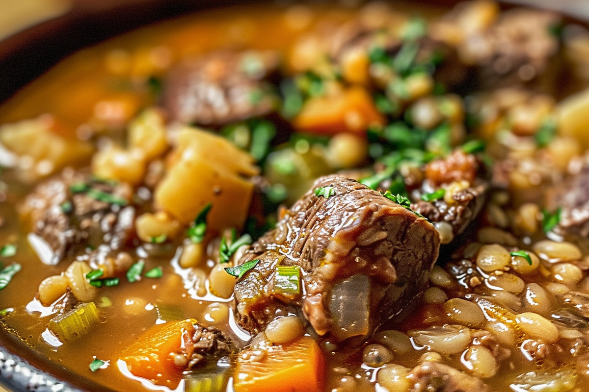 Rustic Beef & Barley Stew