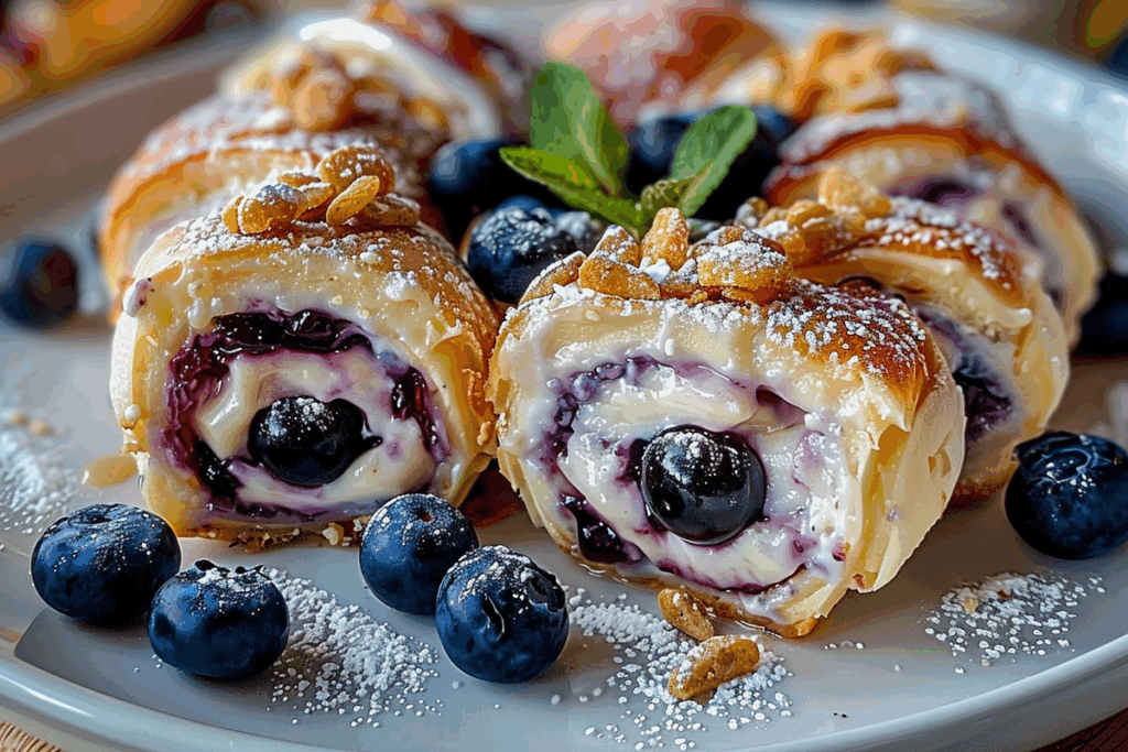Blueberry Cheesecake Rolls
