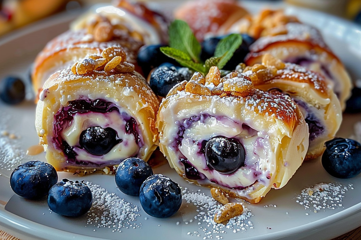 Blueberry Cheesecake Rolls