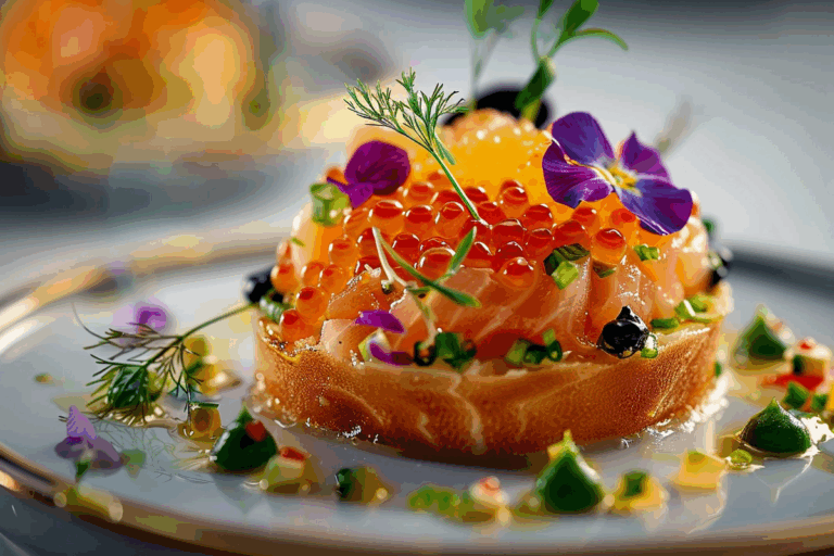 Sweet Potato Mousse Tart with Beetroot Burrata & Walnuts