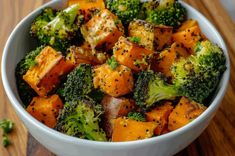 Roasted Broccoli and Sweet Potato Bowl