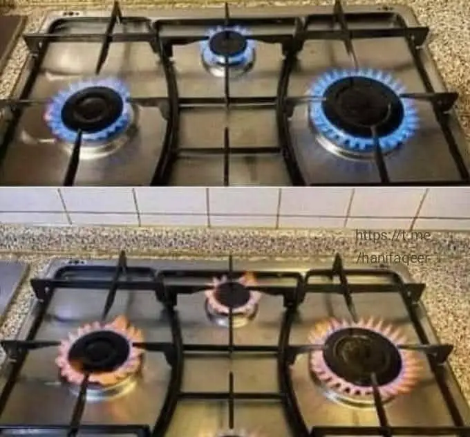 Color of the Stove Flame