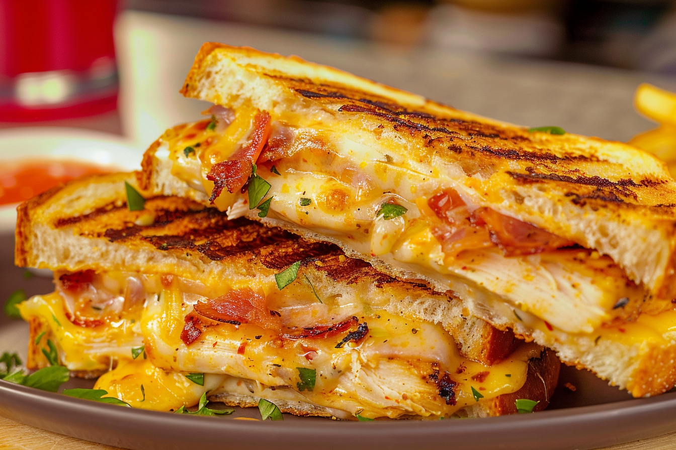 Cheddar Bacon Ranch Chicken Melt
