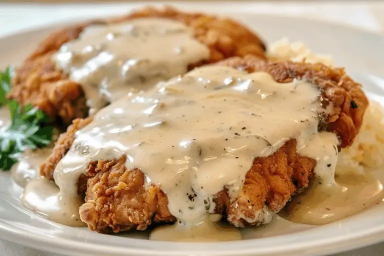 Crispy Buttermilk Chicken Fried Steak with Country Gravy