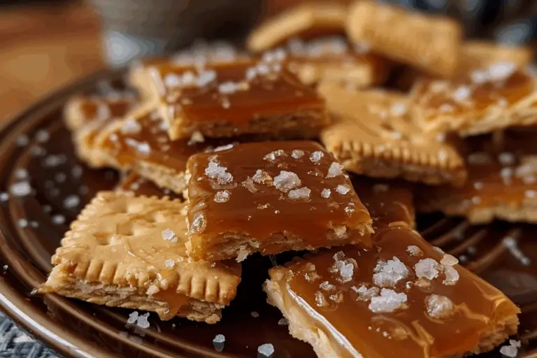 Salted Caramel Cracker Bites