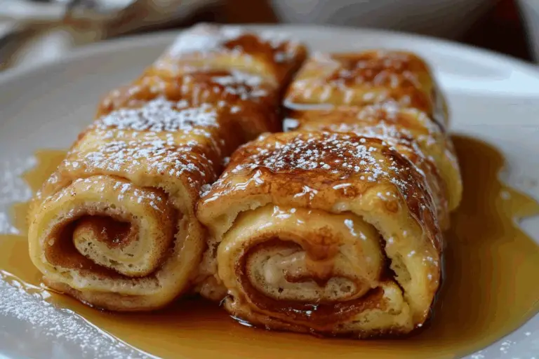 Cinnamon Roll French Toast Roll-Up Delight