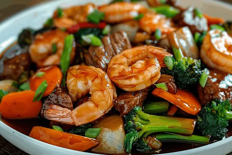 Hoisin Beef Shrimp and Veggies