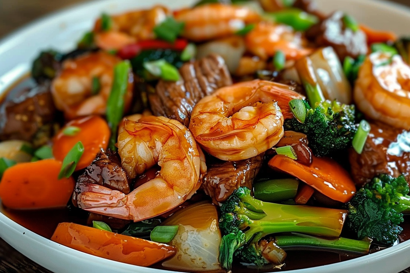 Hoisin Beef Shrimp and Veggies