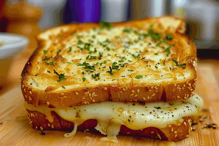 Garlic Bread Grilled Cheese