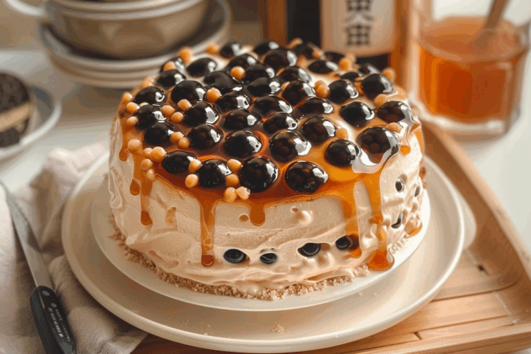 Brown Sugar Boba Cream Cake