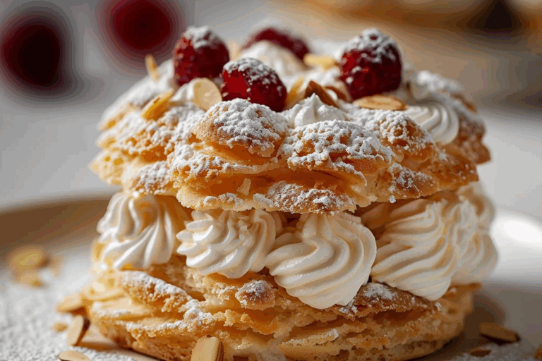 Almond Dacquoise Cream Clouds