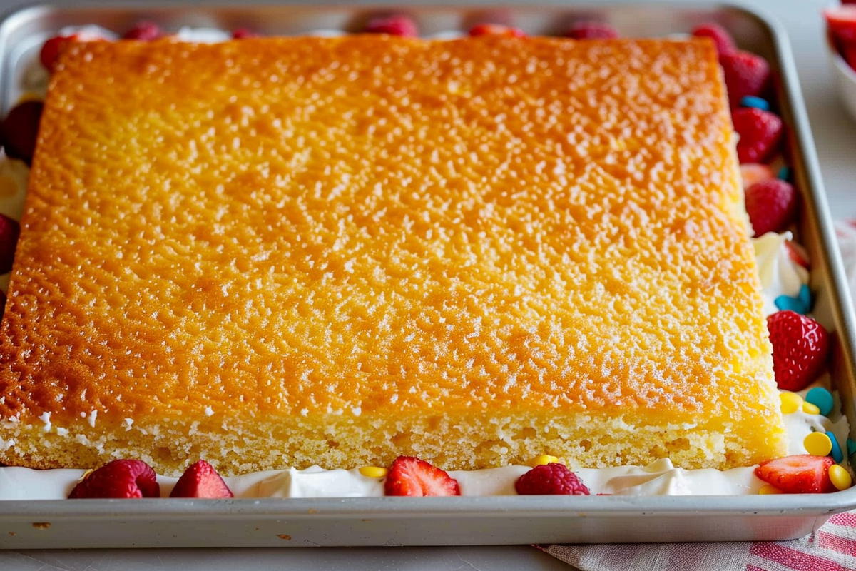 Basic Vanilla Sheet Cake