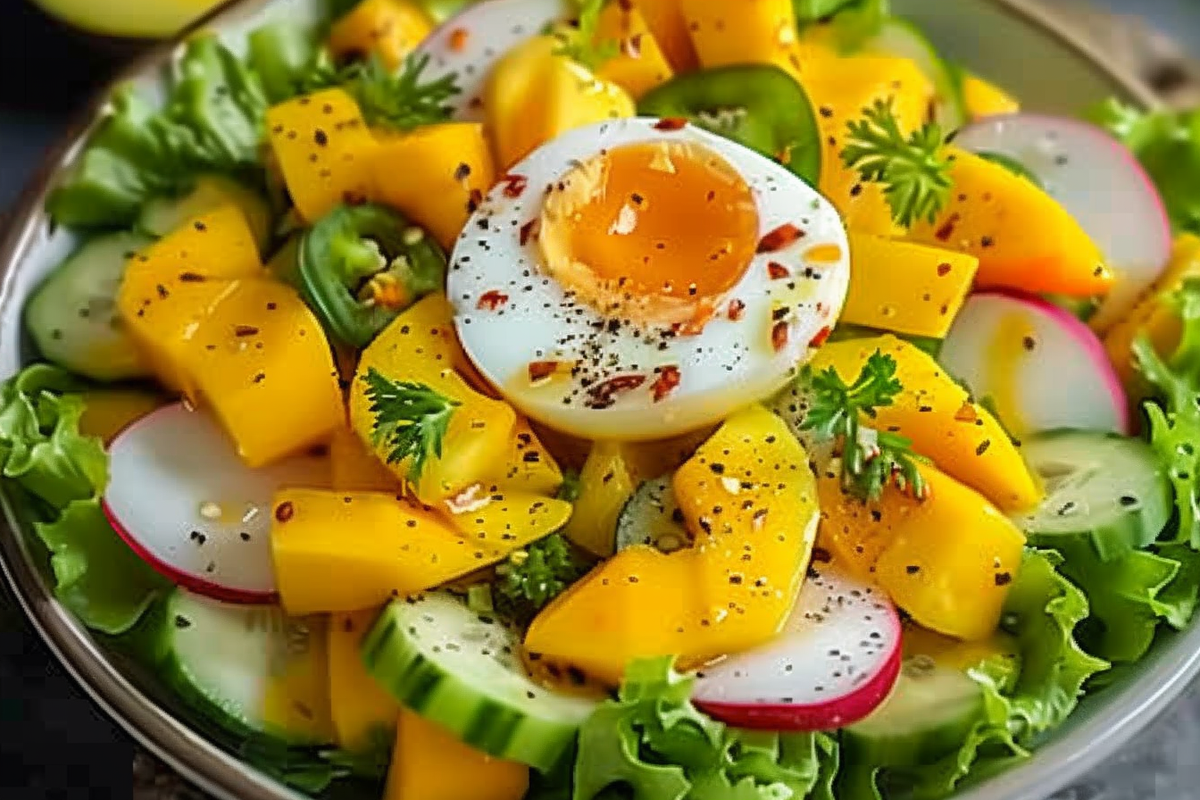 Egg Mango Salad Bowl