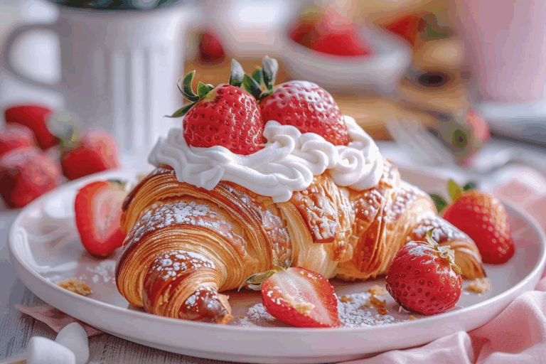 Strawberry Marshmallow Cream Croissant
