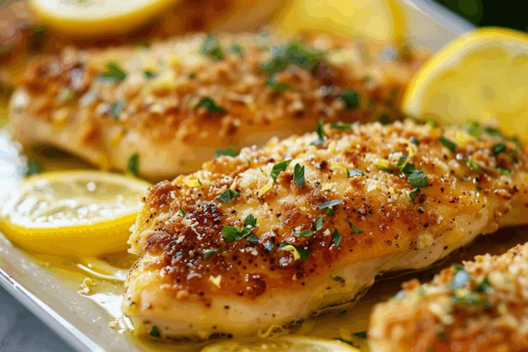 Parmesan-Crusted Lemon Butter Chicken