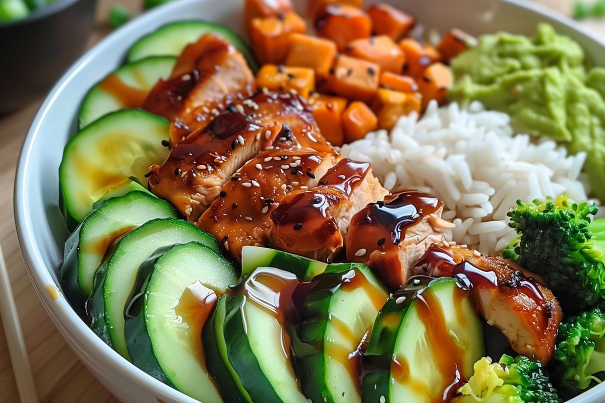 Teriyaki Chicken and Veggie Rice Bowl