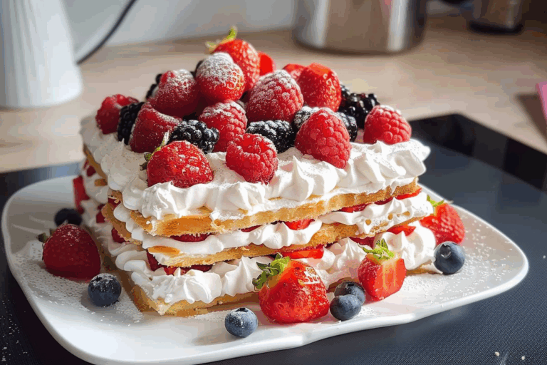 Low Carb Berry Mascarpone Cloud Cake