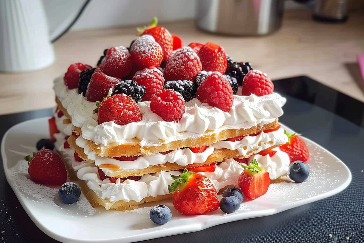 Low Carb Berry Mascarpone Cloud Cake