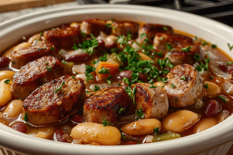 Smoked Sausage and Baked Bean Soup