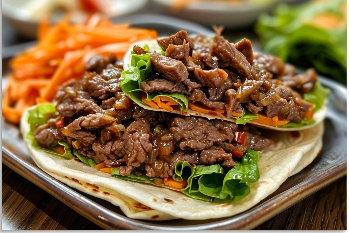 Korean Bulgogi Beef Wraps