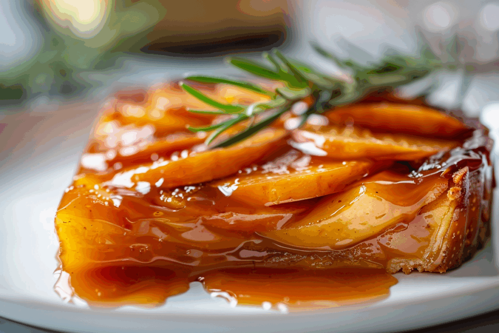 Invisible Apple Tarte Tatin with Rosemary-Infused Caramel
