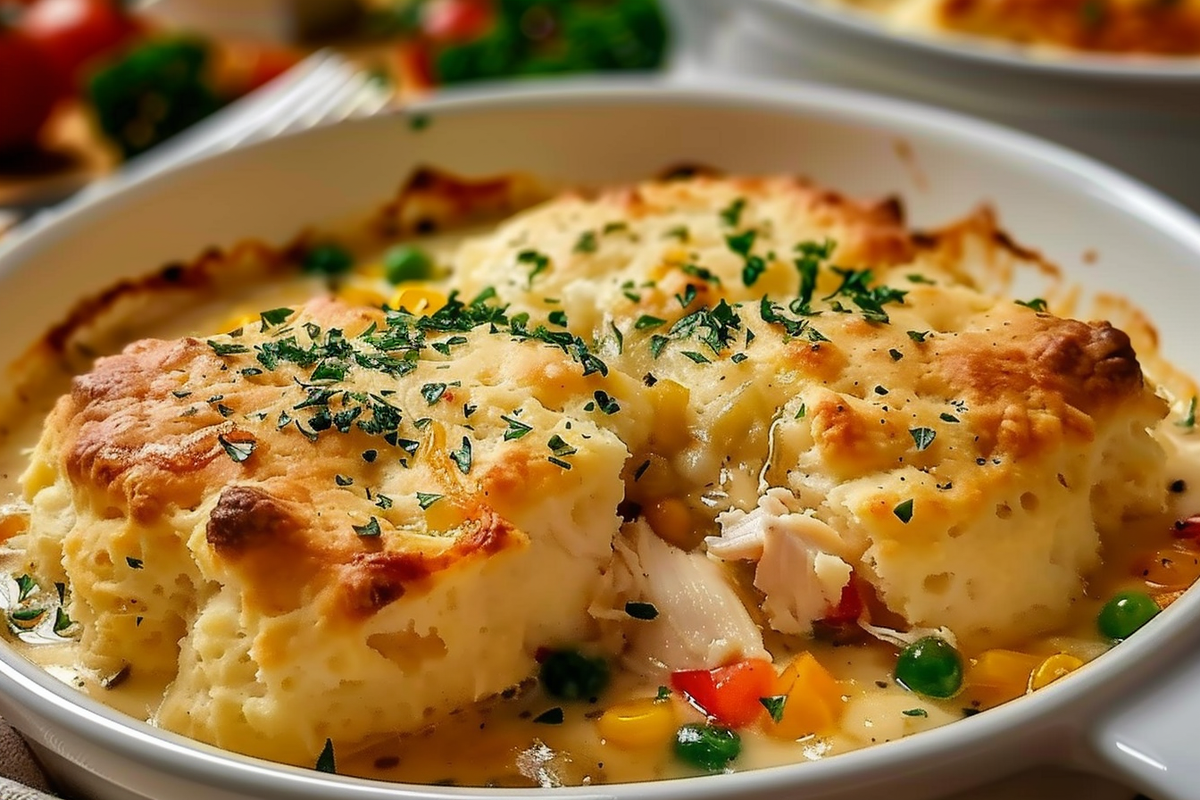 Cheddar Bay Biscuit Chicken Cobbler