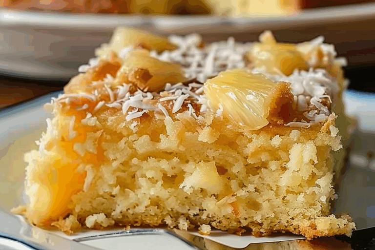Pineapple Coconut Sheet Cake