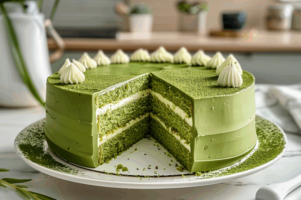 Matcha Green Tea Layer Cake