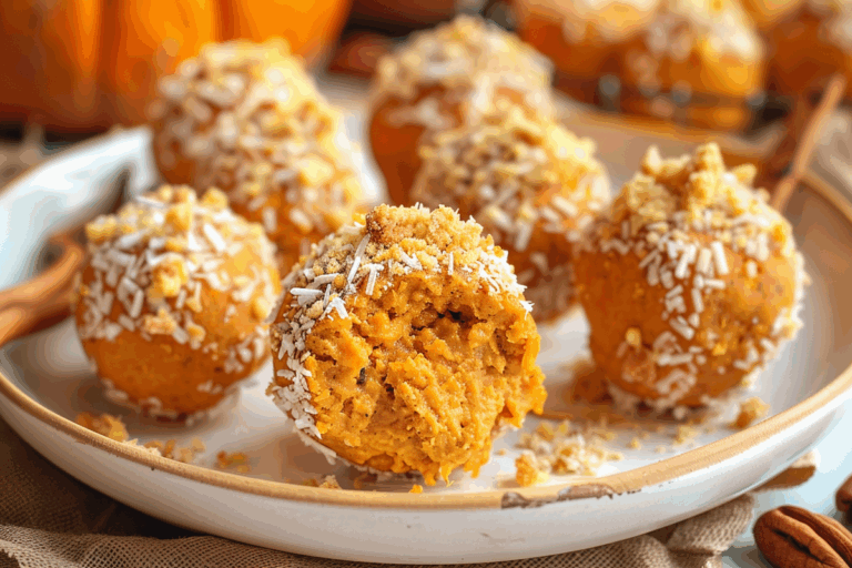 No-Bake Pumpkin Cheesecake Balls