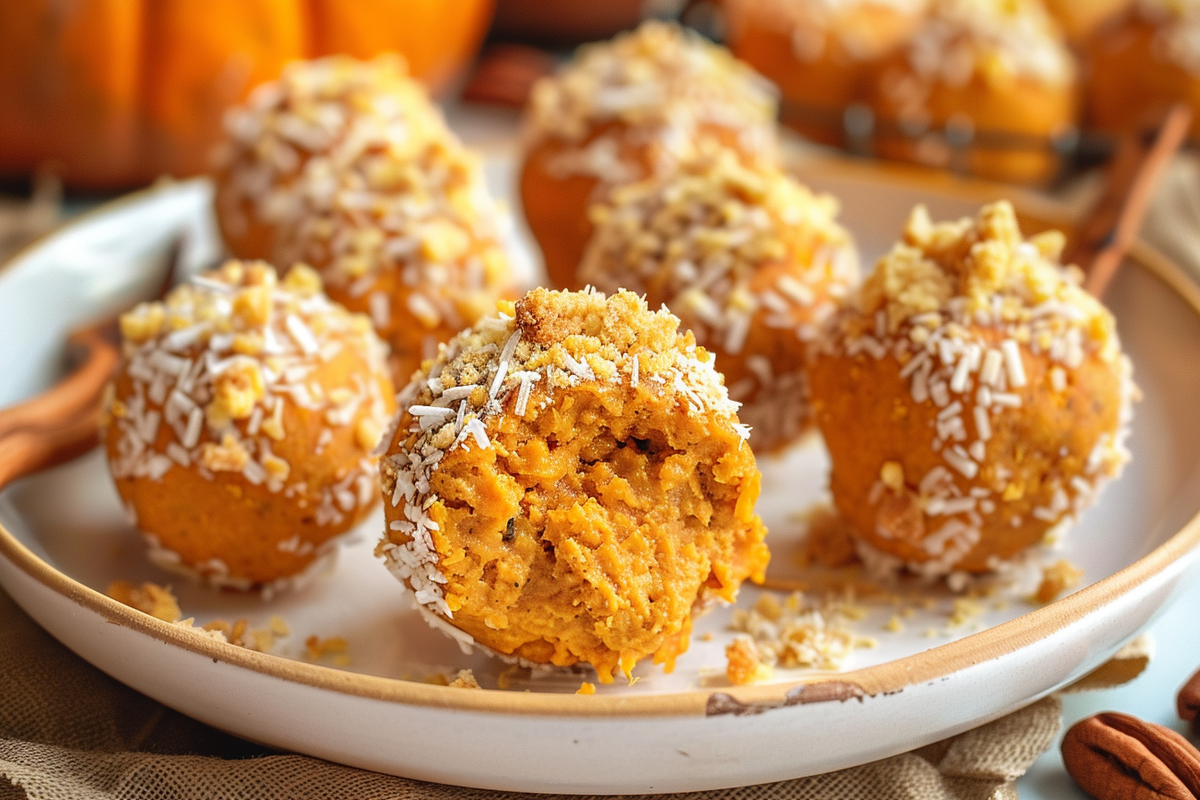 No-Bake Pumpkin Cheesecake Balls