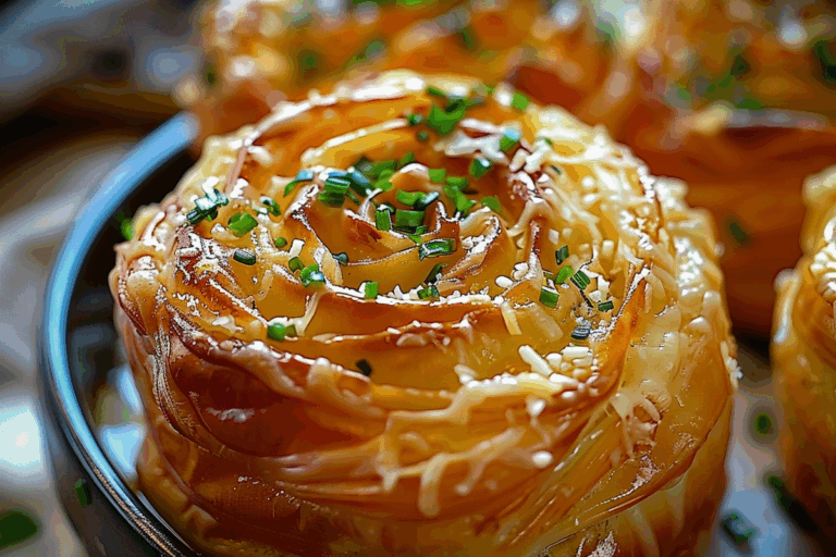 Cheesy Garlic Cruffin