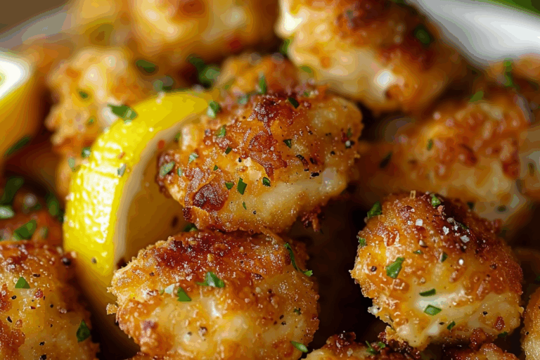 Zesty Lemon Garlic Chicken Bites