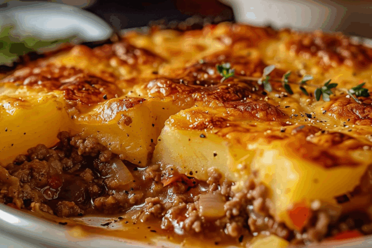 Hamburger and Potato Casserole