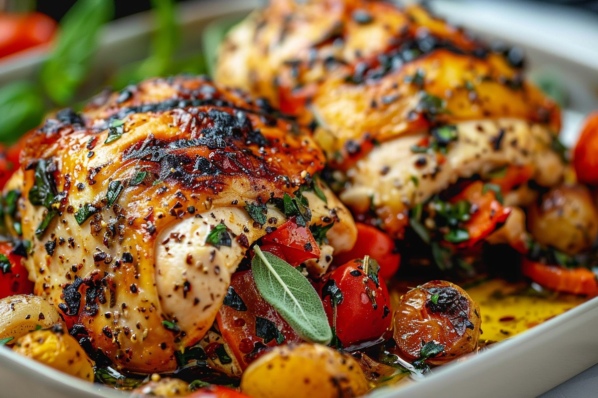 Mediterranean Stuffed Chicken