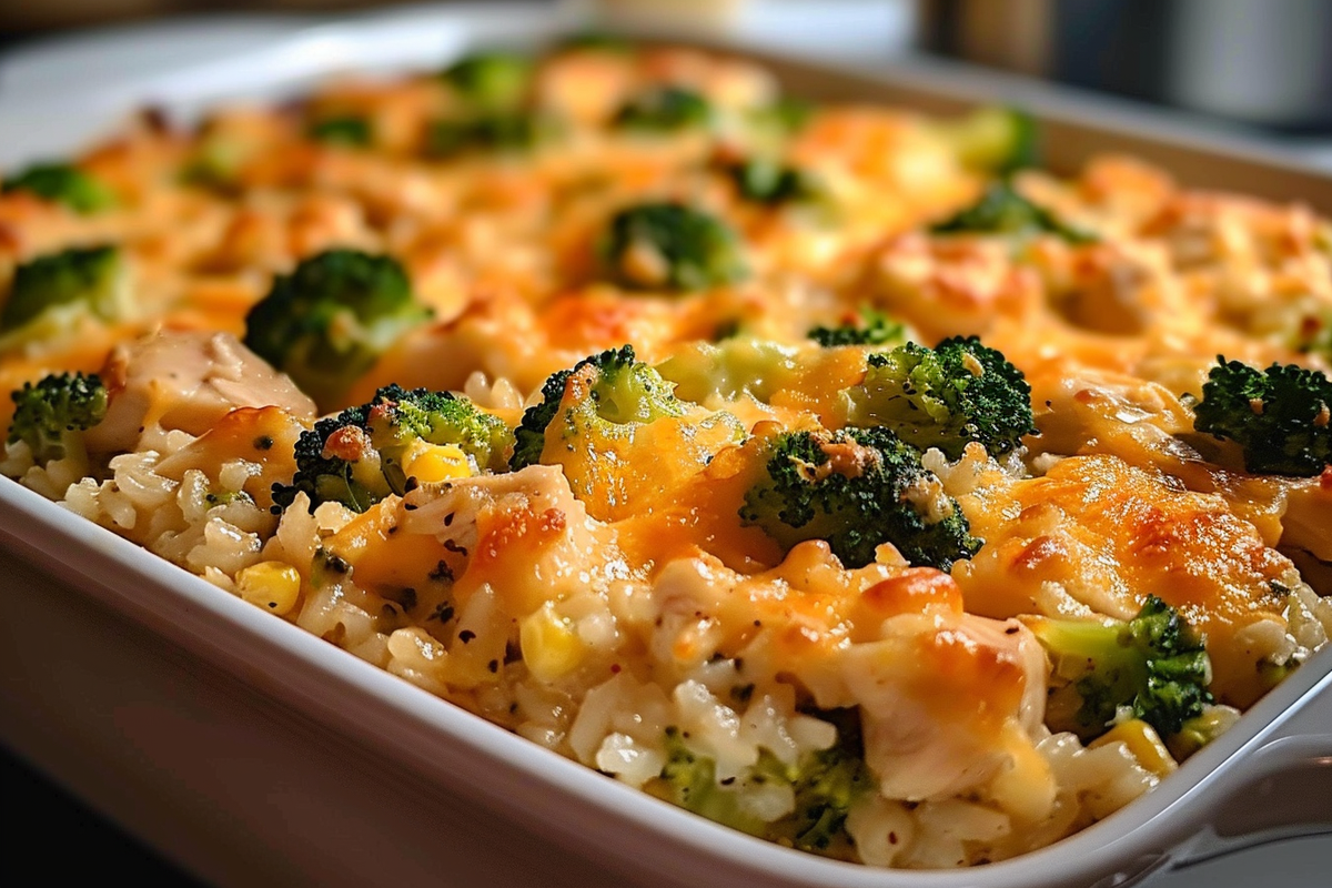 Scrumptious Chicken Broccoli Rice Casserole