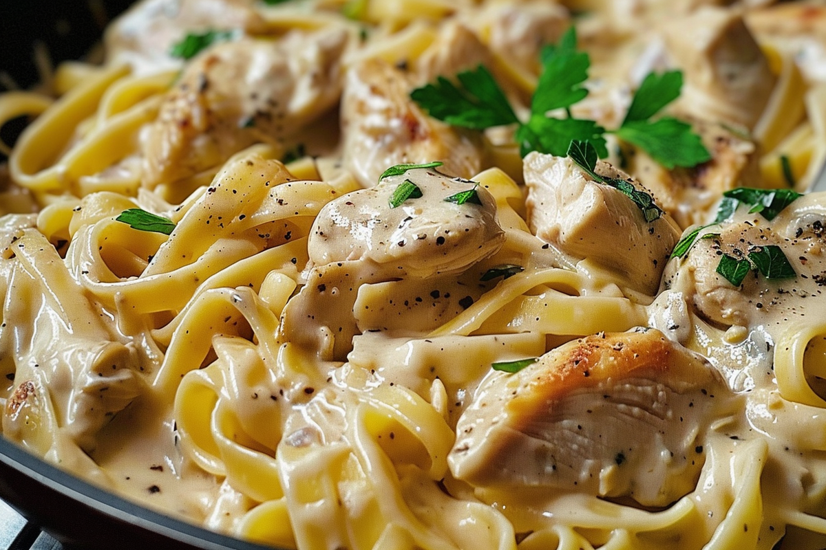 Tuscan Inspired Creamy Chicken Pasta