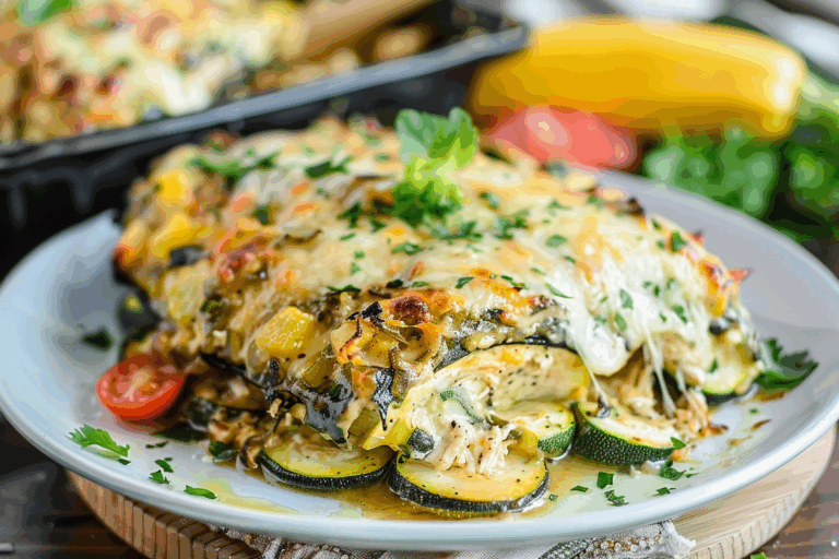 Ranch Chicken Zucchini Bake